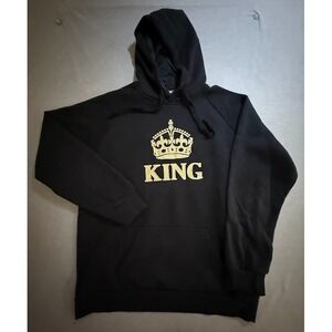 King‎ Nos Crown Sweatshirt Adult 2XL Black Logo Pullover Long Sleeves Hoodie.